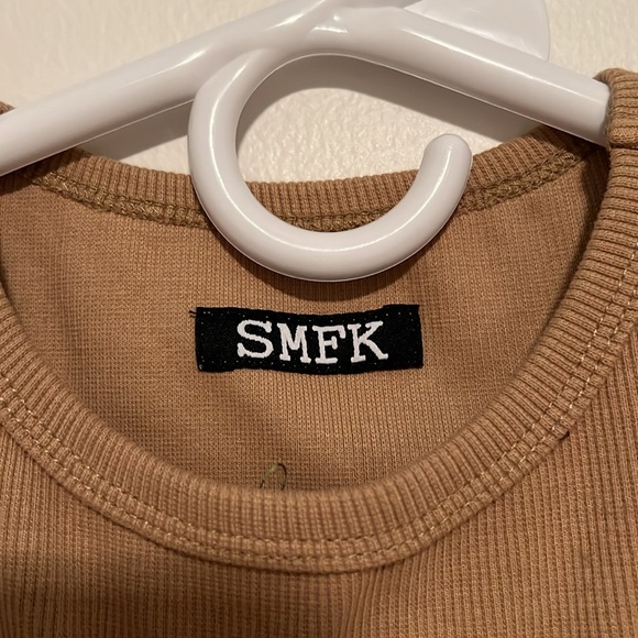 SMFK smoky brown crop top - Picture 2 of 3